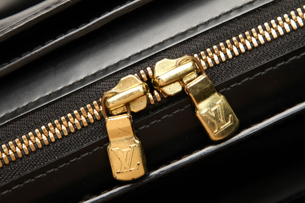 ルイ ヴィトン エピ ポンヌフ M52052 ブラック レザー ハンドバッグ レディース LOUIS VUITTON 中古