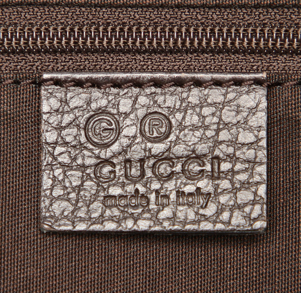 グッチ GGキャンバス ブラウン キャンバス レザー トートバッグ レディース GUCCI 中古