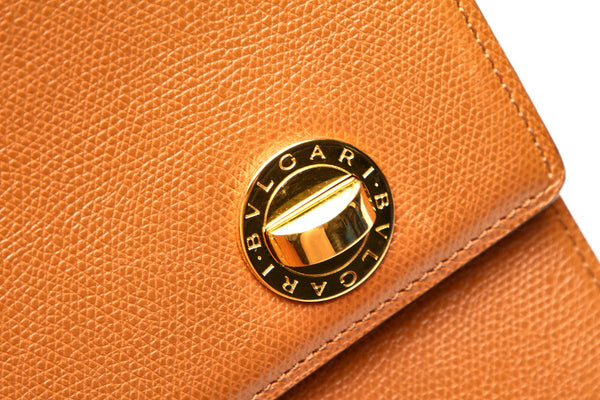 ブルガリ ブラウン レザー ビジネスバッグ メンズ BVLGARI 中古