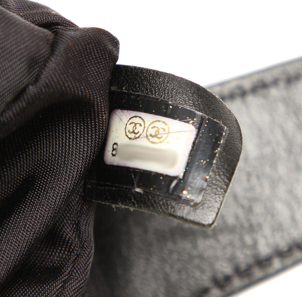 シャネル ニュートラベルライン 8番台 ブラック 黒 ナイロン レザー トートバッグ レディース CHANEL 中古