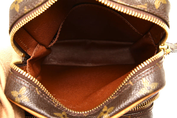 ルイ ヴィトン モノグラム アマゾン M45236 ブラウン PVC レザー 斜め掛け ショルダーバッグ ユニセックス LOUIS VUITTON 中古