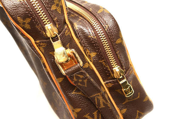 ルイ ヴィトン モノグラム アマゾン M45236 ブラウン PVC レザー 斜め掛け ショルダーバッグ ユニセックス LOUIS VUITTON 中古