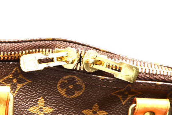 ルイ ヴィトン モノグラム キーポル45 M41428 ブラウン PVC レザー ボストンバッグ レディース LOUIS VUITTON 中古