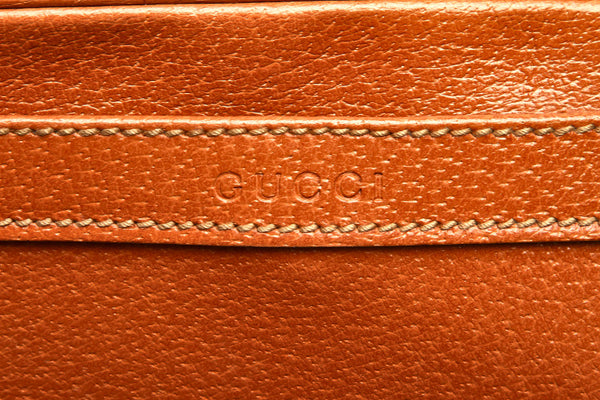 グッチ 018 2020 3702 ブラウン レザー セカンドバッグ メンズ GUCCI 中古