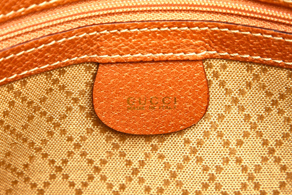 グッチ 018 2020 3702 ブラウン レザー セカンドバッグ メンズ GUCCI 中古