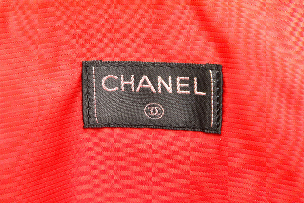 シャネル トラベルライン ブラック 黒 ナイロン ボストンバッグ ユニセックス CHANEL 中古