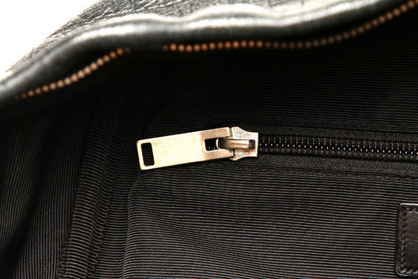 イヴ サンローラン ブラック レザー リュック バックパック ユニセックス YVES SAINT LAURENT 中古