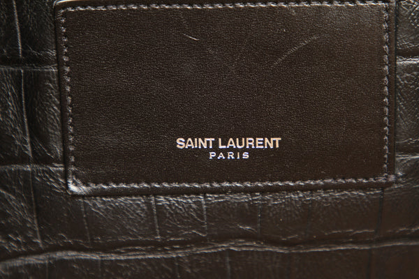 イヴ サンローラン ブラック レザー リュック バックパック ユニセックス YVES SAINT LAURENT 中古