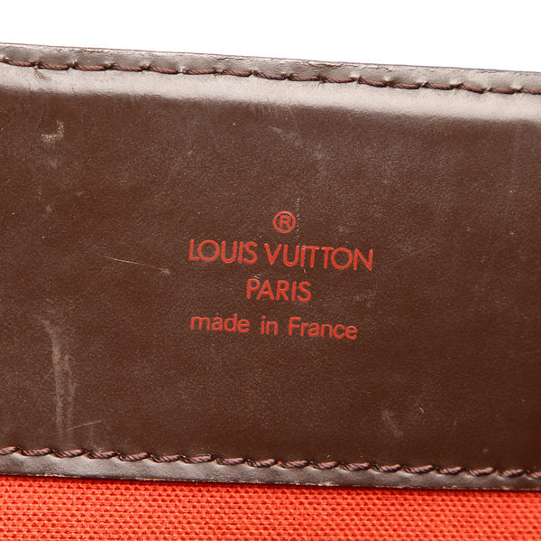 ルイ ヴィトン ダミエ ブロードウェイ N42270 ブラウン PVC レザー 肩掛け ショルダーバッグ ユニセックス LOUIS VUITTON 中古