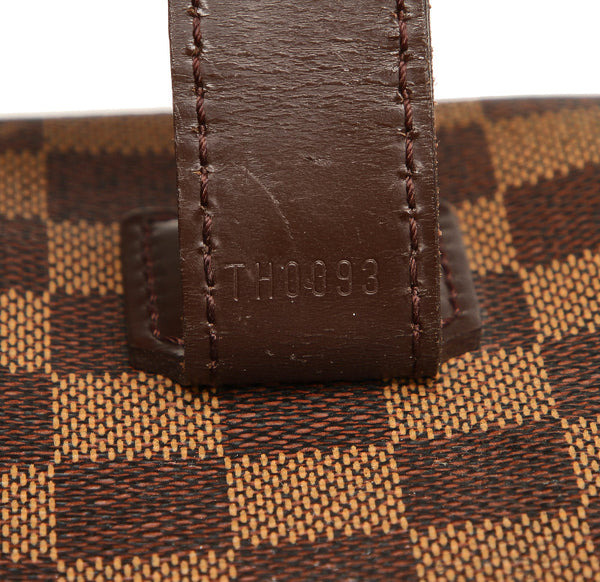 ルイ ヴィトン ダミエ ブロードウェイ N42270 ブラウン PVC レザー 肩掛け ショルダーバッグ ユニセックス LOUIS VUITTON 中古