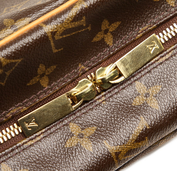 ルイ ヴィトン モノグラム シテ MM M51182 ブラウン PVC レザー 肩掛け ショルダーバッグ レディース LOUIS VUITTON 中古