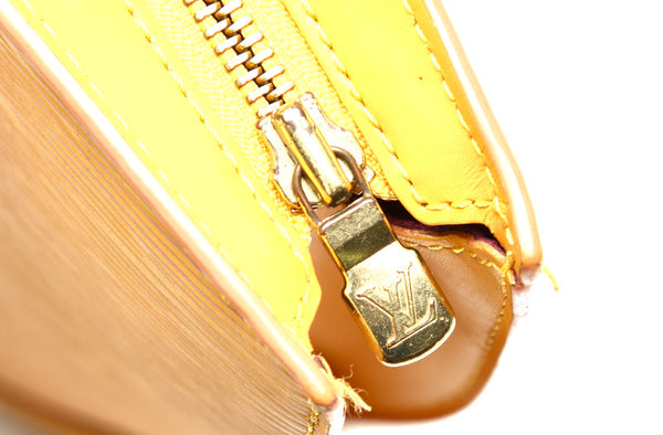 ルイ ヴィトン エピ サンジャック M52279 イエロー 黄 レザー ハンドバッグ レディース LOUIS VUITTON 中古
