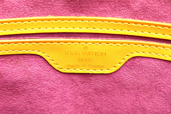 ルイ ヴィトン エピ サンジャック M52279 イエロー 黄 レザー ハンドバッグ レディース LOUIS VUITTON 中古