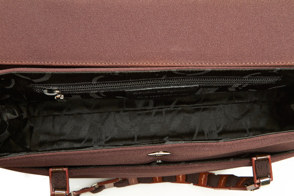 サルヴァトーレフェラガモ ヴァラ AU-21 8804 ブラウン ナイロン 肩掛け ショルダーバッグ レディース Salvatore Ferragamo 中古