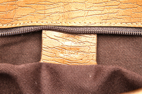 グッチ GGキャンバス ウッド 112530 ブラウン キャンバス レザー トートバッグ レディース GUCCI 中古