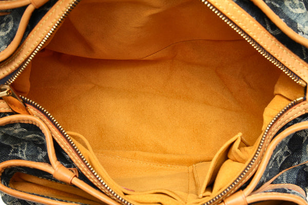 ルイ ヴィトン モノグラム デニム ポルテ エポル レイエMM M95334 ブルー デニム 肩掛け ショルダーバッグ レディース LOUIS VUITTON 中古