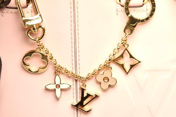 ルイ ヴィトン モノグラム アルマBB M51925 ピンク ブラウン パテントレザー PVC ハンドバッグ レディース LOUIS VUITTON 中古