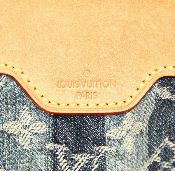 ルイ ヴィトン モノグラム デニム ポルテ エポル レイエMM M95334 ブルー デニム 肩掛け ショルダーバッグ レディース LOUIS VUITTON 中古