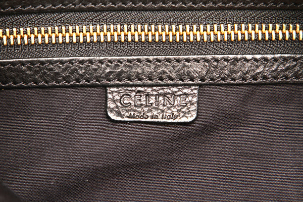 セリーヌ ブラック レザー ハンドバッグ レディース CELINE 中古