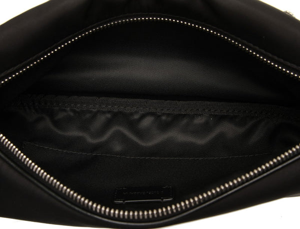 ドルチェアンドガッバーナ ブラック ナイロン レザー ウエストバッグ ユニセックス DOLCE&GABBANA 中古