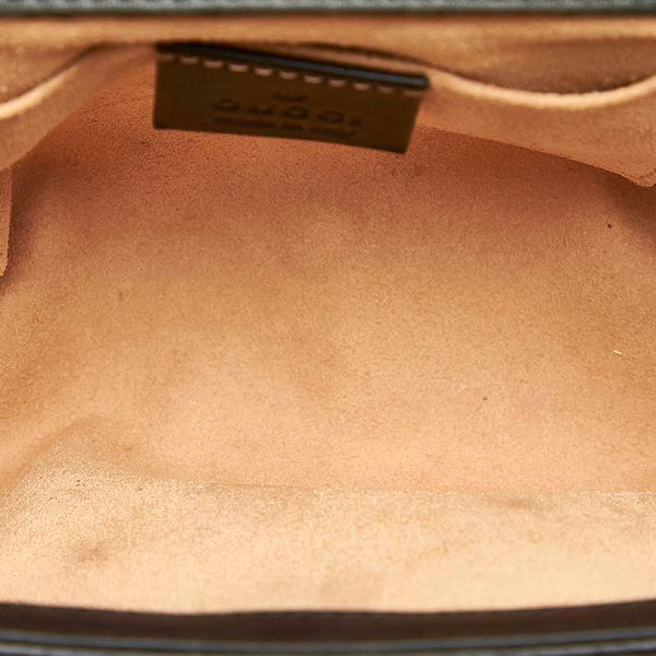 グッチ GGスプリーム ビー 蜂  409487 ベージュ ブラウン PVC レザー チェーン ショルダーバッグ レディース GUCCI 【中古】