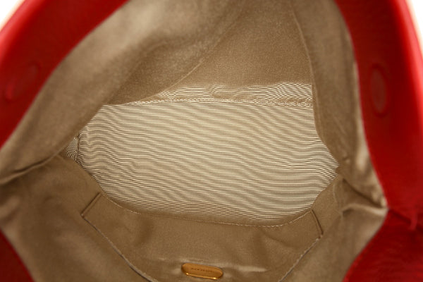 バーバリー レッド レザー クラッチバッグ ユニセックス BURBERRY 中古