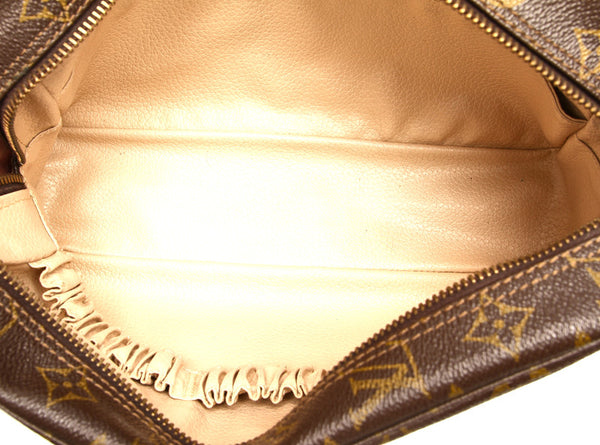 ルイ ヴィトン モノグラム トゥルーストワレット Ｍ47524 ブラウン 茶 PVC ポーチ レディース LOUIS VUITTON 中古