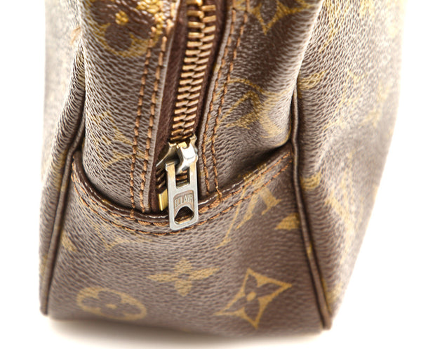 ルイ ヴィトン モノグラム トゥルーストワレット Ｍ47524 ブラウン 茶 PVC ポーチ レディース LOUIS VUITTON 中古