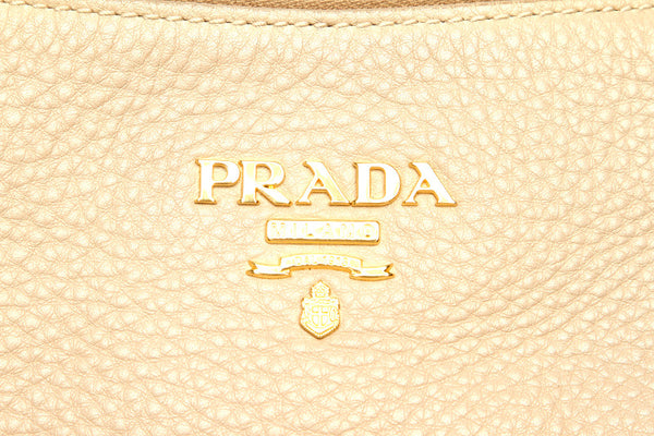 プラダ ベージュ レザー ハンドバッグ レディース PRADA 中古