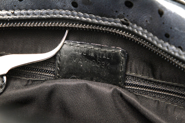 ディオール ダブルサドル ブラック レザー ハンドバッグ レディース Dior 中古