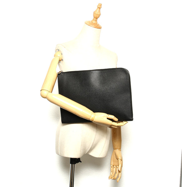 ルイ ヴィトン トリヨン ポシェット ジュール GM NM M67768 ブラック レザー クラッチバッグ メンズ LOUIS VUITTON 【中古】