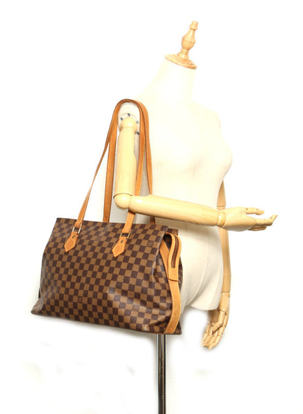 ルイ ヴィトン ダミエ コロンビーヌ M99037  ブラウン PVC レザー ショルダーバッグ トートバッグ レディース LOUIS VUITTON 中古