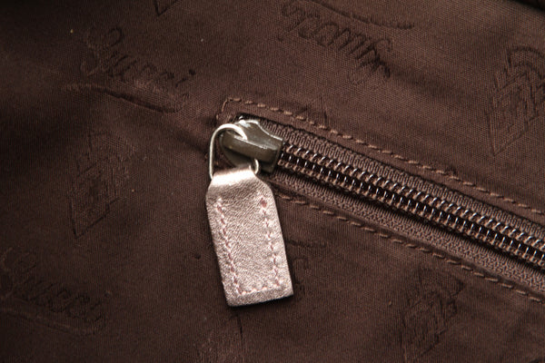 グッチ GGインプリメ 211137 メタリック ピンク PVC レザー ショルダーバッグ トートバッグ レディース GUCCI 中古