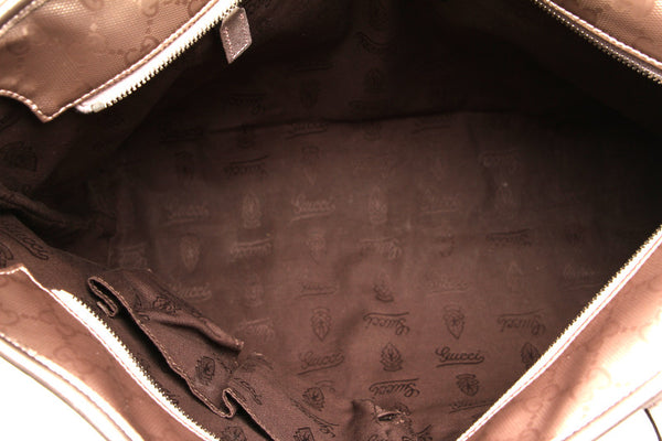 グッチ GGインプリメ 211137 メタリック ピンク PVC レザー ショルダーバッグ トートバッグ レディース GUCCI 中古