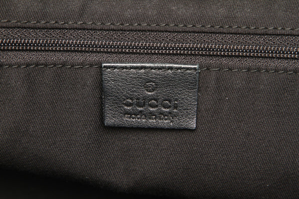 グッチ GGキャンバス アビー 189835 ブラック キャンバス レザー ショルダーバッグ レディース GUCCI 中古