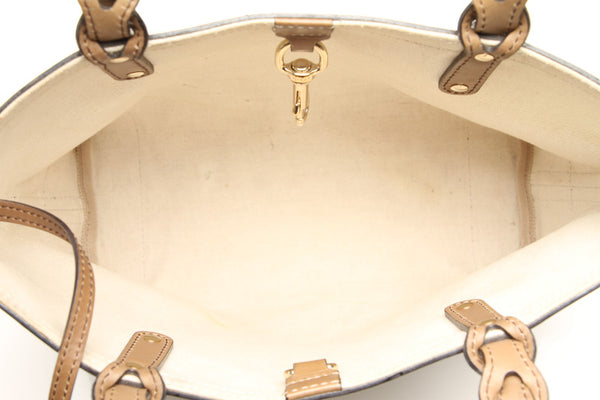 グッチ GGキャンバス 269878 ベージュ キャンバス レザー ショルダーバッグ トートバッグ レディース GUCCI 中古