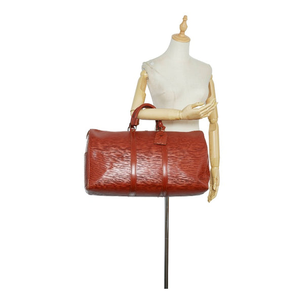 ルイ ヴィトン エピ キーポル50 ボストンバッグ トラベルバッグ M42968 ジパングゴールド ブラウン レザー レディース LOUIS VUITTON 【中古】