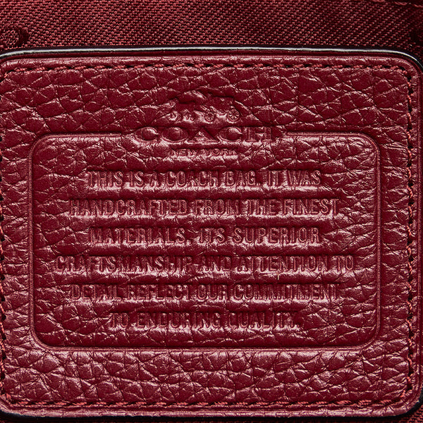 コーチ ハンドバッグ ショルダーバッグ 2WAY  ワインレッド レザー レディース COACH 【中古】