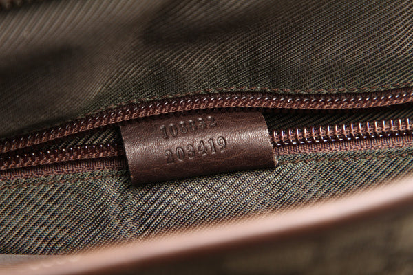 グッチ GGスプリーム 108832 ブラウン PVC レザー トートバッグ ユニセックス GUCCI 中古