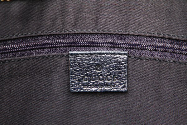 グッチ アビー 130739 ネイビー レザー トートバッグ レディース GUCCI 中古