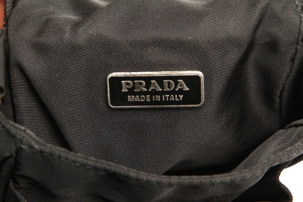 プラダ ブラック ナイロン 斜め掛け ショルダーバッグ ユニセックス PRADA 中古