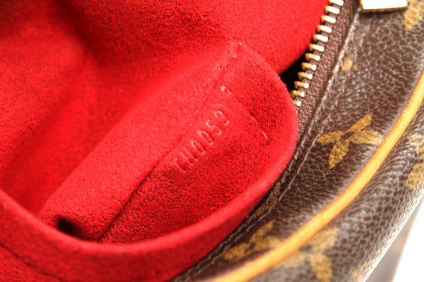 ルイ ヴィトン モノグラム クロワッサン M51510 ブラウン PVC レザー ショルダーバッグ レディース LOUIS VUITTON 中古