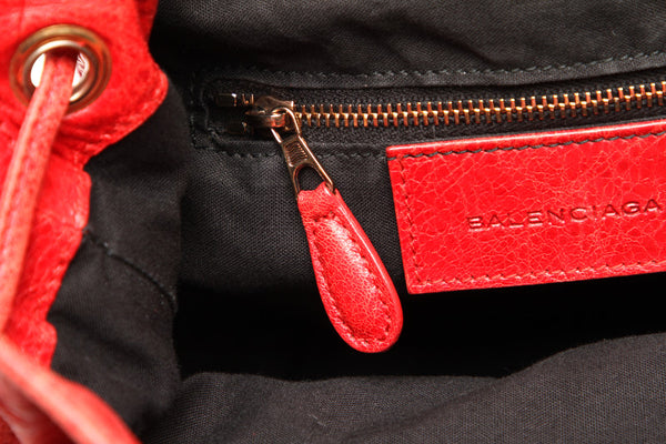 バレンシアガ 285439 レッド レザー ハンド ショルダー 2WAY レディース BALENCIAGA 中古