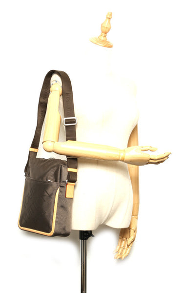 ルイ ヴィトン ダミエ ジェアン シタダン M93224  カーキ キャンバス レザー 斜め掛け ショルダーバッグ ユニセックス LOUIS VUITTON SP1026刻印 中古