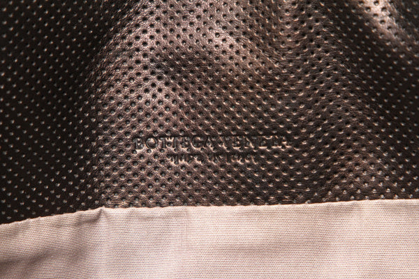 ボッテガヴェネタ ブラック レザー ハンドバッグ メンズ BOTTEGAVENETA 中古