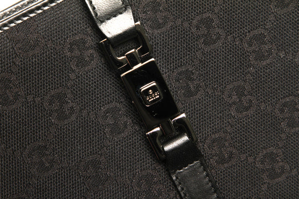 グッチ GGキャンバス 29961 ブラック キャンバス レザー 手帳カバー ユニセックス GUCCI 中古