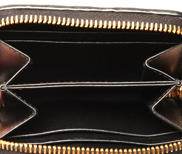 ミュウミュウ マテラッセ 5MM268 ブラック レザー コインケース レディース MIUMIU 中古