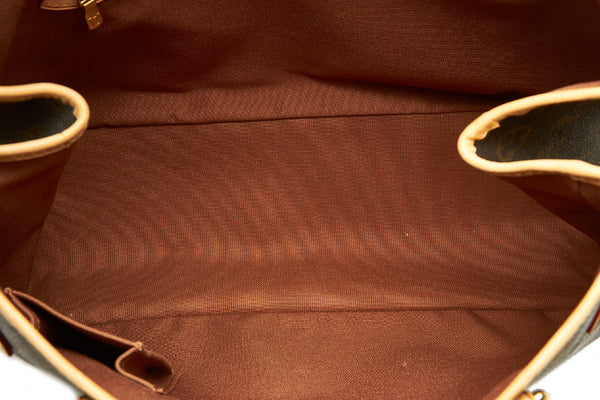 ルイ ヴィトン モノグラム バティニョール オリゾンタル M51154 ブラウン PVC レザー トートバッグ レディース LOUIS VUITTON 中古