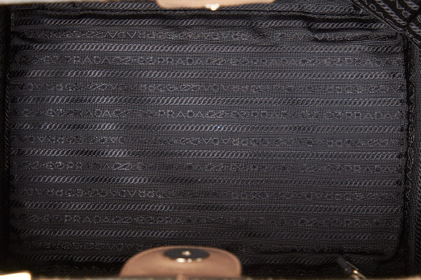 プラダ スタッズ B2625V ベージュ レザー ショルダーバッグ トートバッグ レディース PRADA 中古