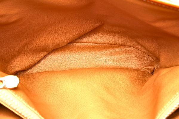 セリーヌ マカダム ブラウン PVC レザー トートバッグ レディース CELINE 中古